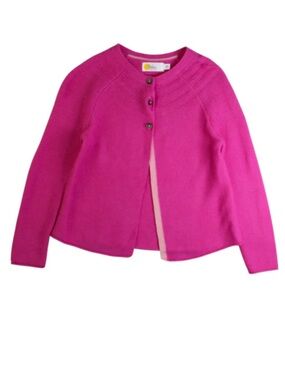 Mini Boden Bright Pink Knit Cardigan